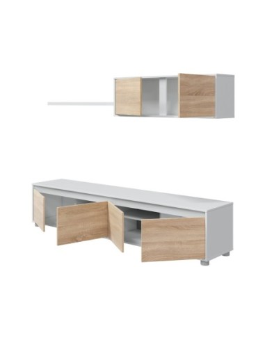 HOME Salón TV ROBLE CANADIAN/BLANCO ARTIK