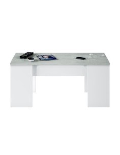 FLOW Mesa de centro elevable CEMENTO/ BL. ARTIK