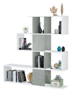 ELFOS PLUS Estantería BL.ARTIK/CEMENTO