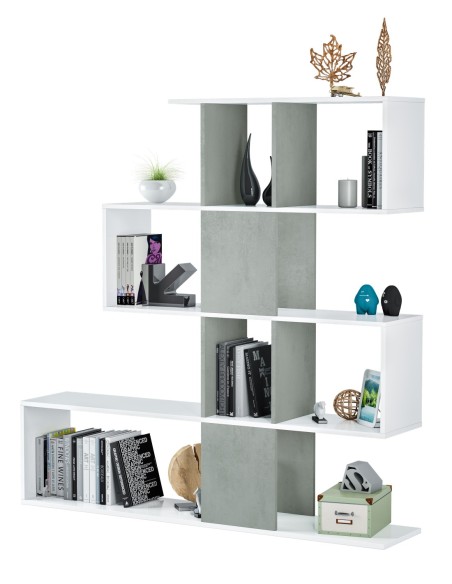 ELFOS PLUS Estantería BL.ARTIK/CEMENTO