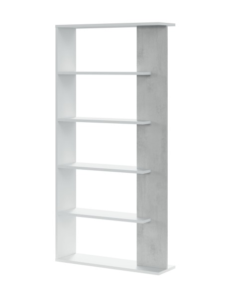 LORAS Estantería BL.ARTIK/CEMENTO
