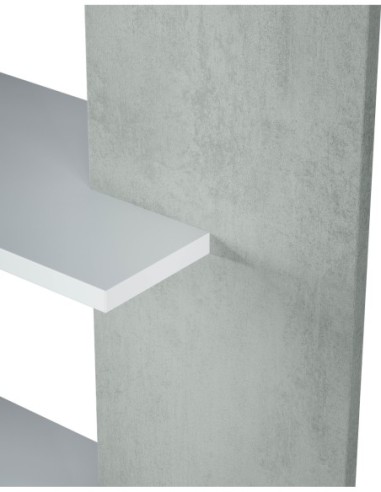 LORAS Estantería BL.ARTIK/CEMENTO