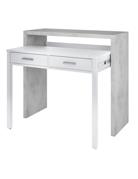 TYRION CONSOLA Escritorio BL.ARTIK/CEMENTO