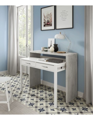 TYRION CONSOLA Escritorio BL.ARTIK/CEMENTO