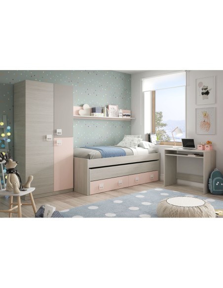 Armario NUBE  BLANCO ALPES / ROSA