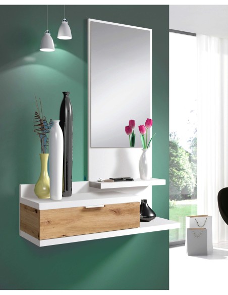 LIA Recibidor 1c + espejo BL.ARTIK/R.NODI