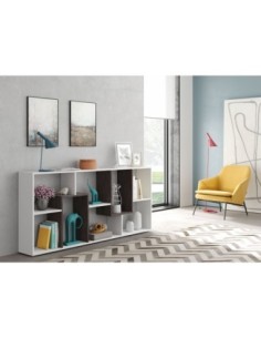 KAWA Estantería BLANCO ARTIK/OXIDO 2