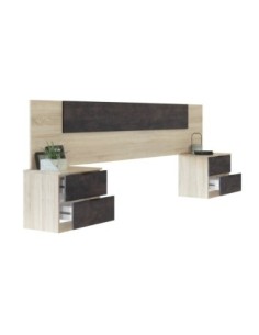 NOON Cabezal + 2 mesitas 2 cajones R.CANADIAN/OXIDO