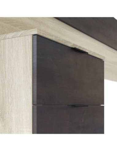 NOON Cabezal + 2 mesitas 2 cajones R.CANADIAN/OXIDO