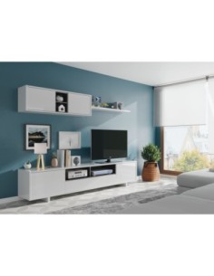 VARYS Salón TV BL.BRILLO/GRIS GU