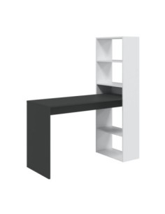 GIO PLUS Mesa + estantería BL.ARTIK/GRIS ANTRACITA 2