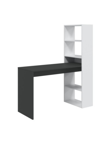 GIO PLUS Mesa + estantería BL.ARTIK/GRIS ANTRACITA