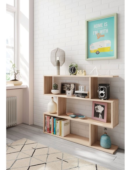 DANERYS Estantería baja ROBLE CANADIAN