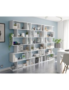 DANERYS Estantería alta BLANCO BRILLO