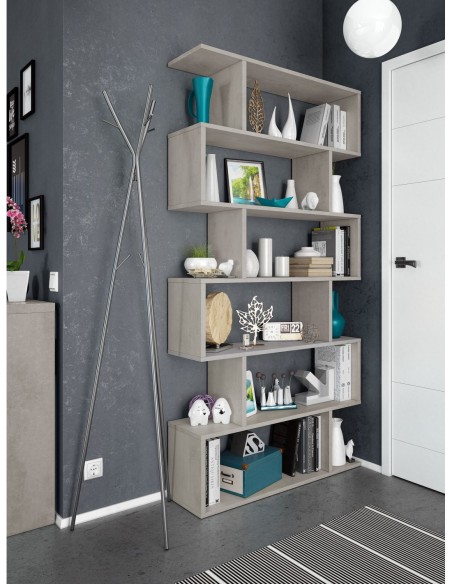 DANERYS Estantería alta CEMENTO