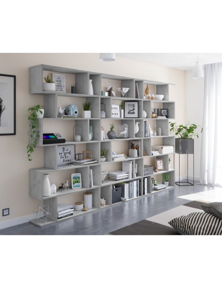 DANERYS Estantería alta CEMENTO