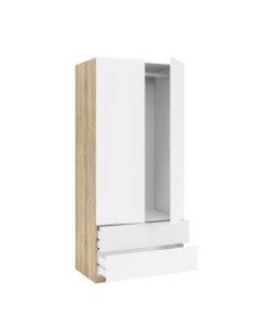 YOUTH Armario 2p + 2caj ROBLE CANADIAN/BLANCO ARTIK 2