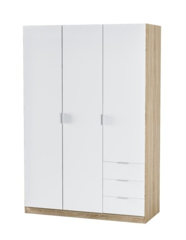 LC Armario 3p+3cajones ROBLE CANADIAN/BLANCO ARTIK