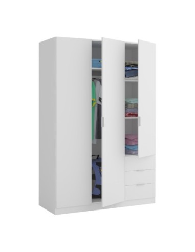 LC Armario 3p+3cajones BLANCO