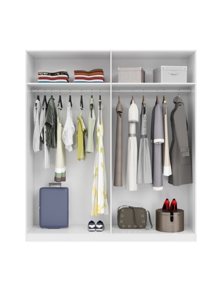 Armario 4 puertas BLANCO BRILLO