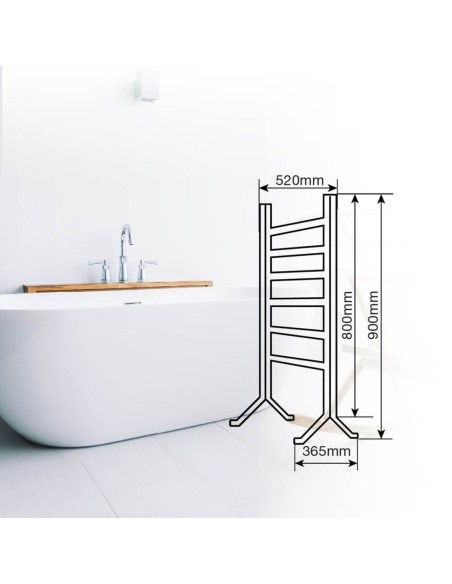 Toallero Eléctrico 2 en 1 Hadim – 100W