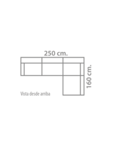 Sofá Chaiselongue Viena