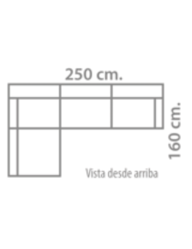 Sofá Chaiselongue Viena