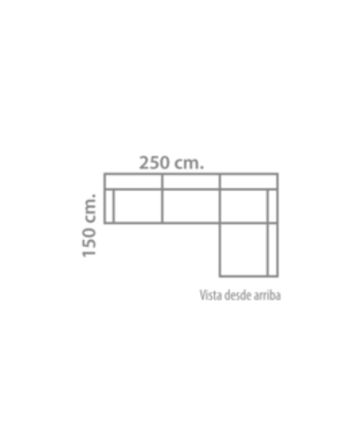 Sofá Chaiselongue Cenes